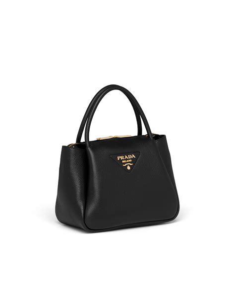 prada black leather handbag purse br4009|prada handbags sale.